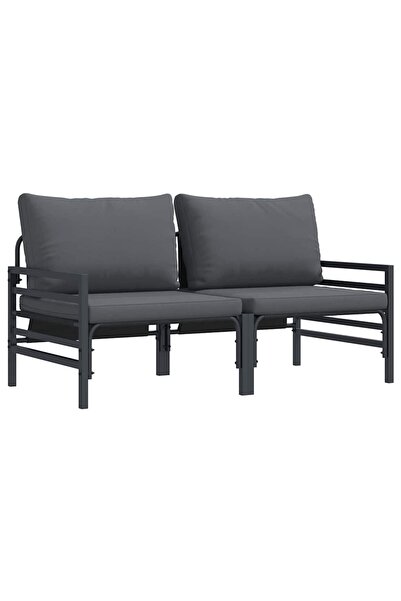 vidaxl Mobilier pentru Exterior 2 pcs Antracit 80 x 80 x 71 cm Oțel
