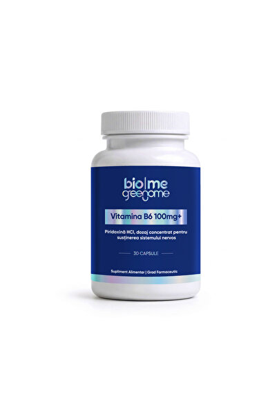 Biome Βιταμίνη Β6 (Πυριδοξίνη HCl) 100mg+, 30 κάψουλες