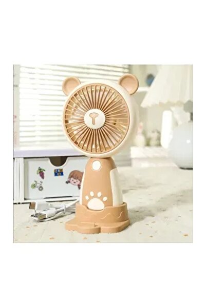 Zenorius Mini Ventilator Portabil Reîncărcabil USB cu Suport, Design Ursuleț,...