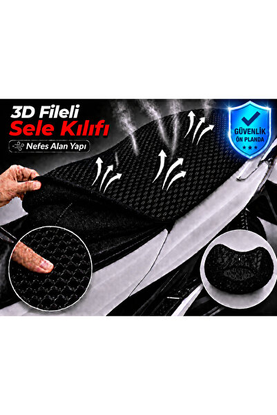 Vi Caro Husa scaun motocicletei Kymco Super 8 125 Husa scaun cu plasa 3D Prot...