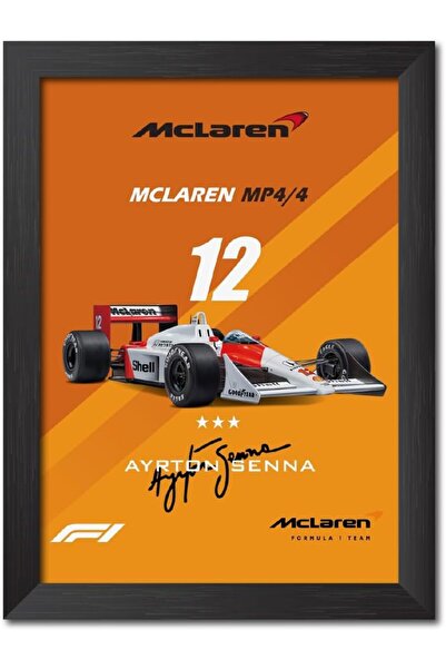 ALAYRA International ملصق F1 ماكلارين MP4/4 فورمولا وان، لوحة فنية جدارية لغر...