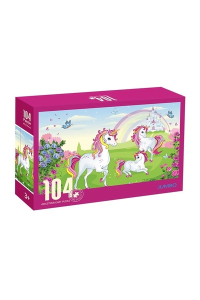 OEM Puzzle Educativ pentru Copii, Unicorni, Învățare prin Joacă, 104 Piese
