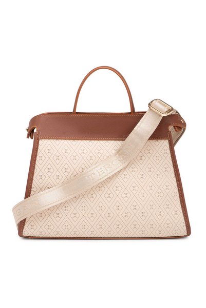 Tergan Bej Print Kadın Çapraz Askılı Çanta - S26Y1PR09199-E52