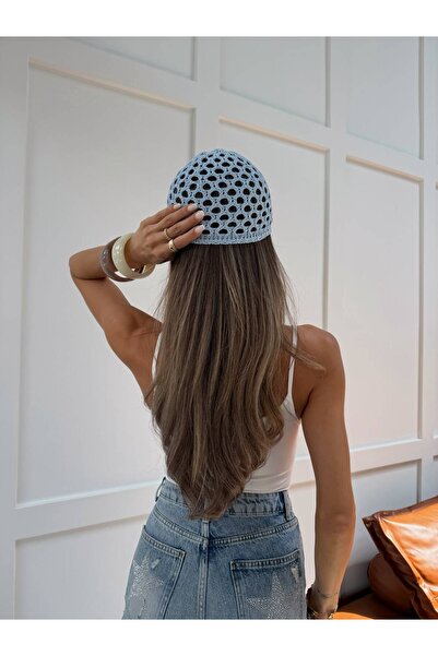 fujya Handmade Mesh Knitted Beanie