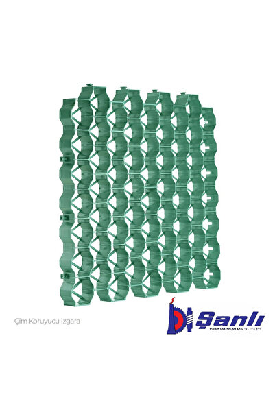 Çim Ve Çakıl tutucu yeşil Plastik Izgara 1 Paket (12 ADET- 3M²) Her Modül 50x50 Cm