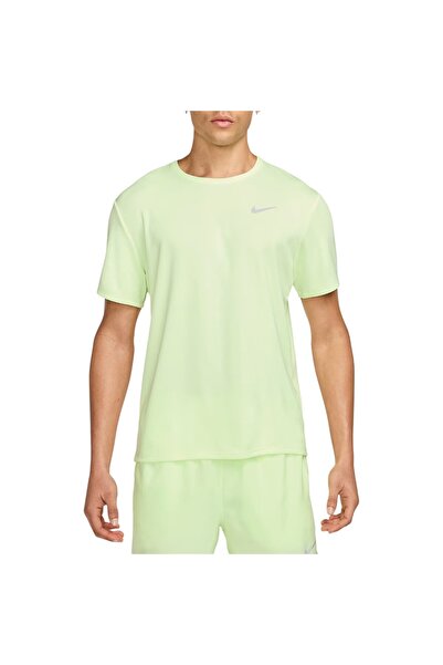 Nike Ανδρικό μπλουζάκι τρεξίματος Dri-FIT UV Miler SS 2025-Ανοιχτό Πράσινο-S