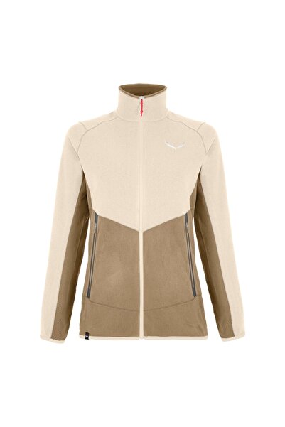 Salewa Γυναικείο φλις μπουφάν πεζοπορίας Paganella Polarlite FW 2025 - Μπεζ/Κ...