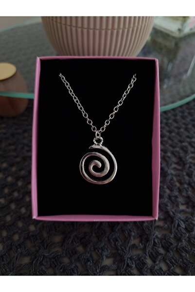 glactuca craft Spiral Loop Bracelet Chain Necklace Metal Charm