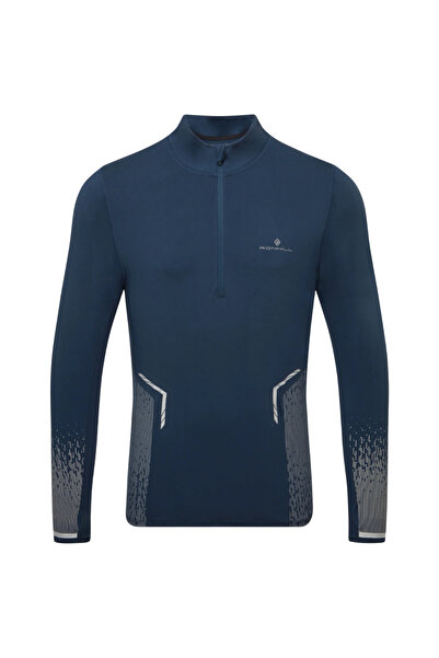 Ronhill Jachetă de alergare bărbați Tech Reflect 1/2 Zip FW 2025-Albastru-S