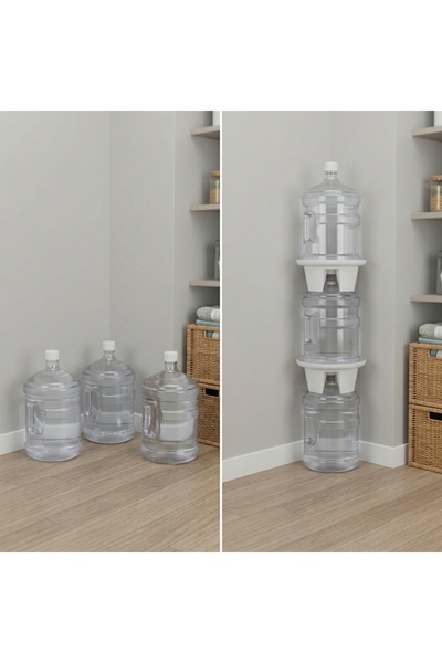 WİTFORMS Space-Saving Bottle Organizer, White Color