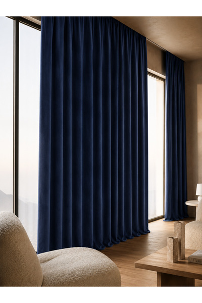 ArasyaHome Draperie cu Textura Albastru Inchis14202