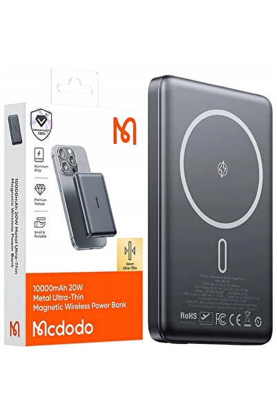 Mcdodo Baterie externă 10000mAh Seria Meta, Design ultra-subțire, 20W, Negru