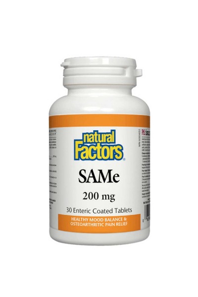 Natural Factors Same, 200 Mg, 30 Enteric Coated Tablets