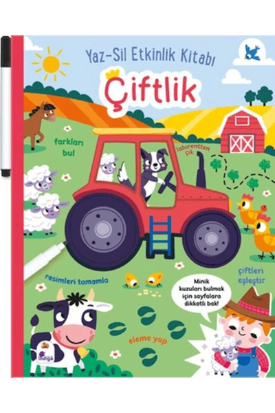 İndigo Çocuk كتاب أنشطة صيف سيل - المزرعة (مع قلم)