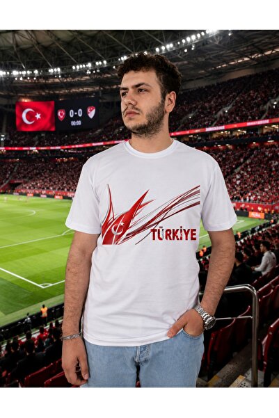 Krays Moon Star Graphic Design Turkey T-Shirt - Cotton Regular Fit Dtf Print ...