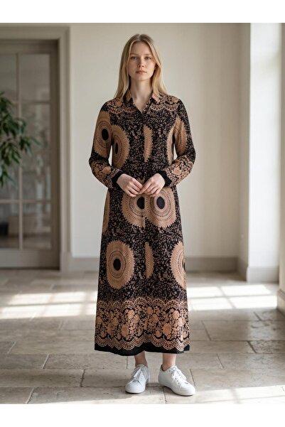 VETRE Women's Plus Size Viscose Long Dress