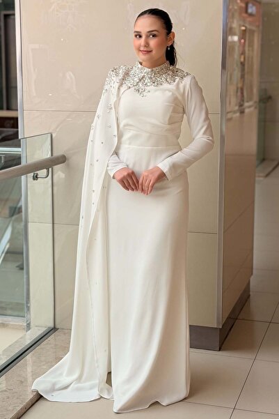 Mahal Fashion Night Senti Stone-Embellished Evening Dress