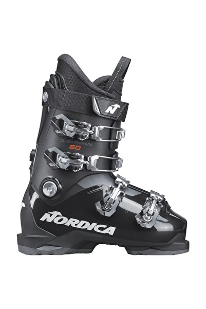 Nordica Παιδικά μποτάκια σκι Dobermann 60 2025-Μαύρο/Ασημί-40 (25.5)