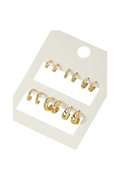 OEM Cercei aurii, eleganti, diverse modele, set 6 perechi