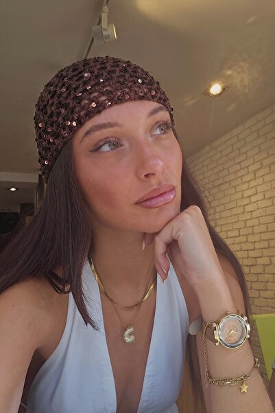 The Champ Clothing Pălărie tricotată pentru femei Luna Spark Brown – Accesori...