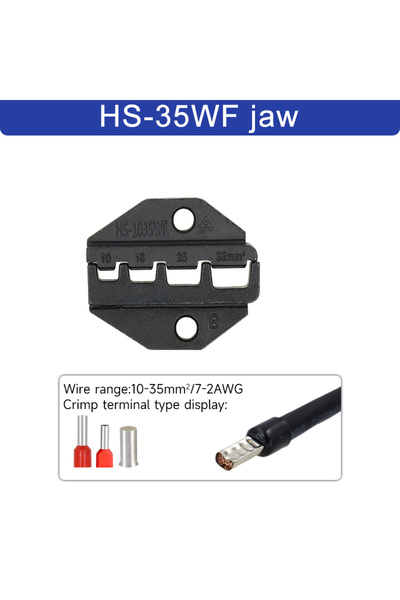 Choice21 HS-35WF jaw 1pcs HS Crimping pliers jaw for 230mm pliers plug spring...