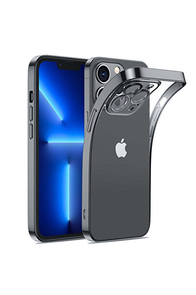 Joyroom Husă 14Q cu ramă metalică pentru iPhone 14, Negru (JR-14Q1-black)
