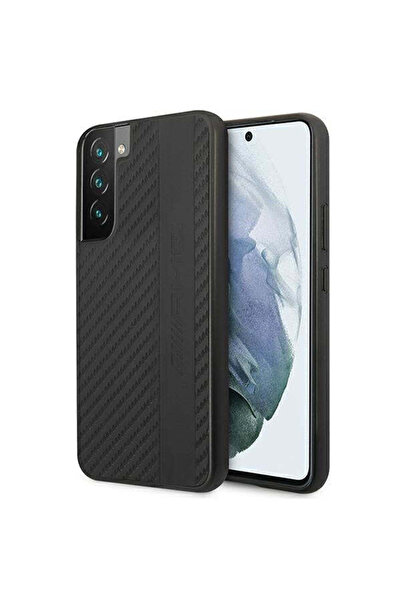 MERCEDES Husă AMHCS22MBLSCA AMG, cu dungi de carbon pentru Samsung Galaxy S22...