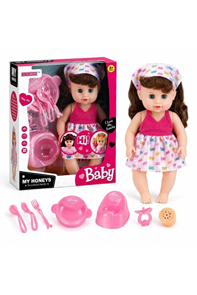 Avaleea Papusa Bebelus Interactiva 31 cm pentru Copii, Set Baby Doll cu Acces...