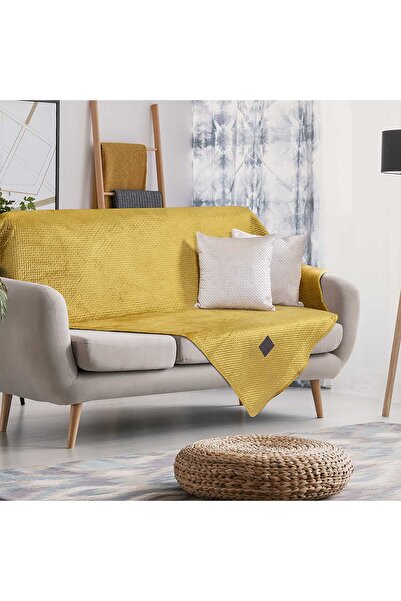 Beauty Home Ριχτάρι Τριθέσιο Velvety Art 8412 180x300 Ώχρα