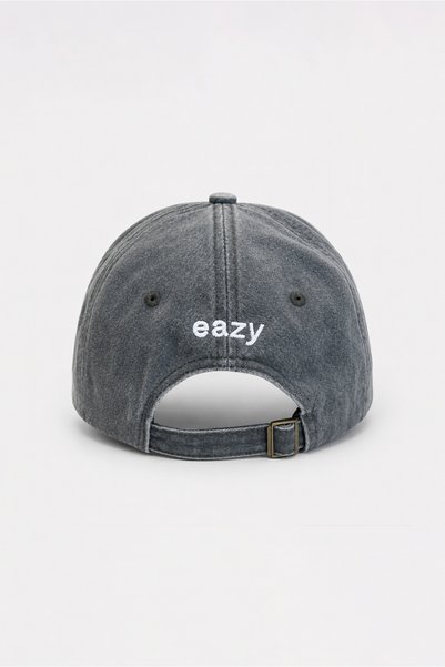 Eazy Co قبعة EAZY Self Love Club للجنسين، قبعة بيسبول مطرزة باللون الدخاني قابلة للتعديل