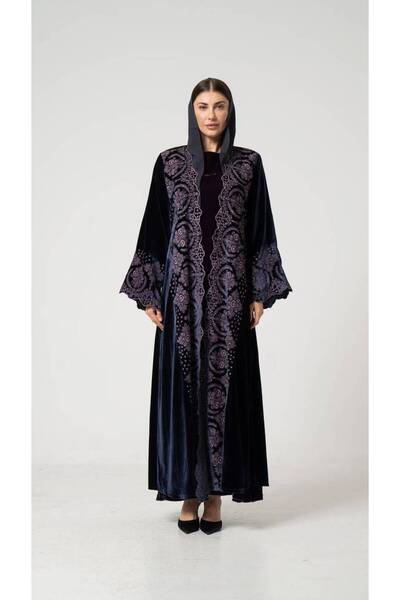 OEMS عباية مخمل ياباني حرير مطرزة | 50106AB