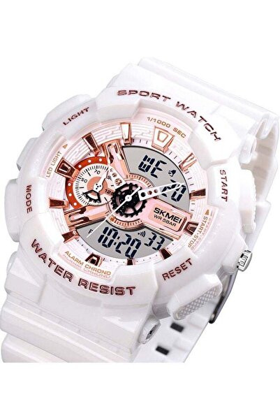 Skmei Men's Digital Electronic Quartz Watch - 51 mm - White