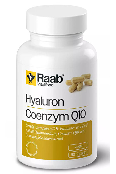RAAB Acid hialuronic - Coenzima Q10 500mg 60 capsule 30g