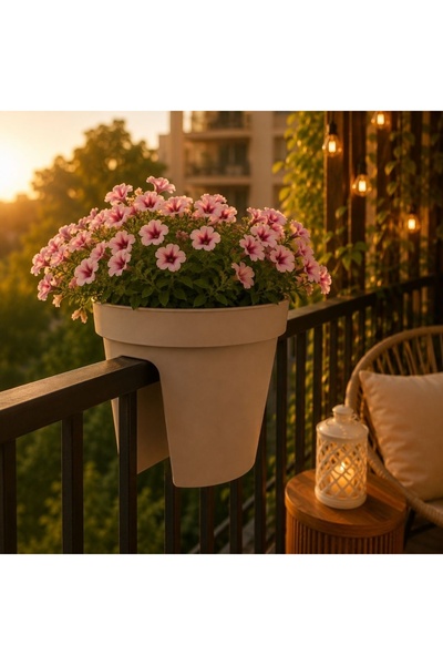 Koopman Jardinieră suspendată pentru balustradă, Flower Bridge, 28 x 25 cm, b...