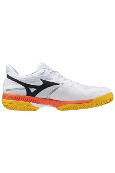 MIZUNO Мъжки тенис обувки Wave Exceed Court CC FW 2025 - Бял/Червен - 44 1/2
