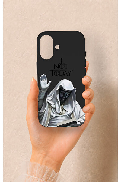 Vip Case iPhone 16 Uyumlu Not Today Desenli Silikon Kılıf