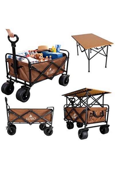 Luaro Carucior de transport universal 2 in 1 Ikonka Brown, model pliabil, cu ...