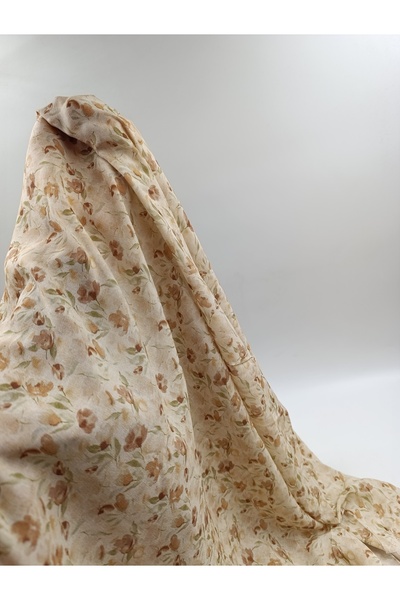 ünsal tekstil DESENLİ İPEK VİSKON KUMAŞ (1 Metre × 1.5 En)