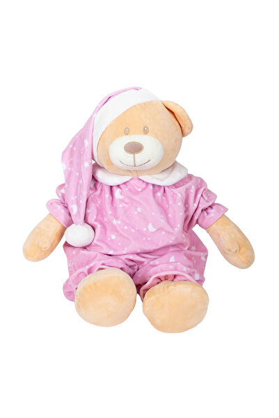 Puffy Friends Ursulet de plus in pijama, Puffy Friends, Roz, 30 cm