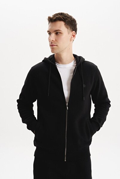 Arma Ar-Ma Men's Full Zipper Sweatshirt Basic Unprinted Hooded Fleto Pocket K...