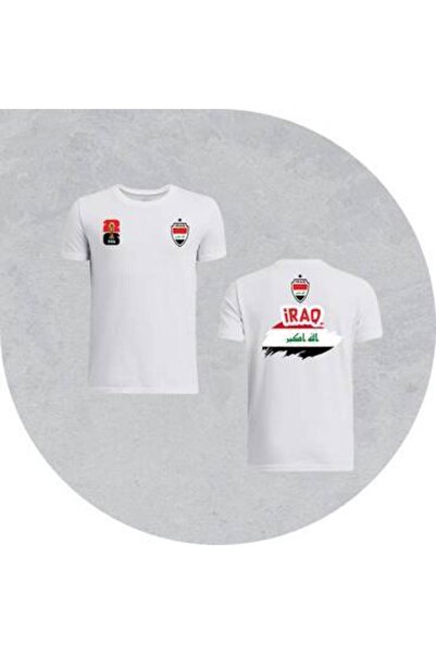 Generic Iraq Team T-Shirt White Polyester Sportswear