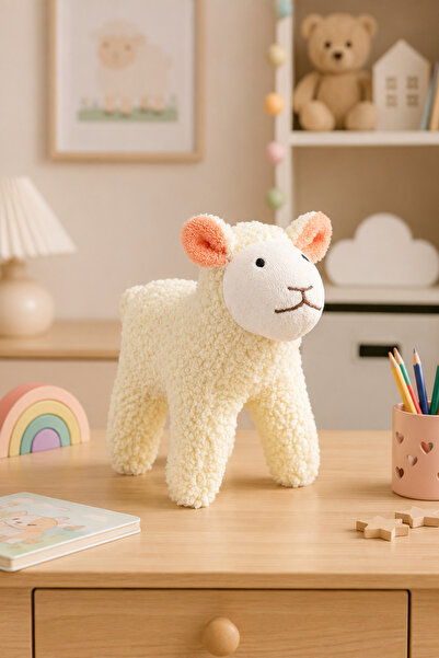Pandamkee Plush Lamb Toy – Adorable Decor for Kids' and Baby Rooms