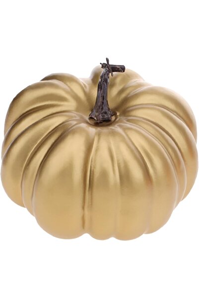 OEM Dovleac artificial decorativ realist pentru Halloween, auriu, 20 cm