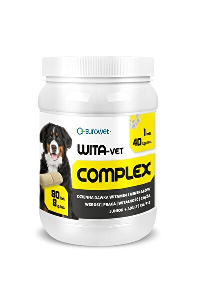 EUROWET Wita-Vet Complex supliment pentru câini 8g rase mari 80 bucăți