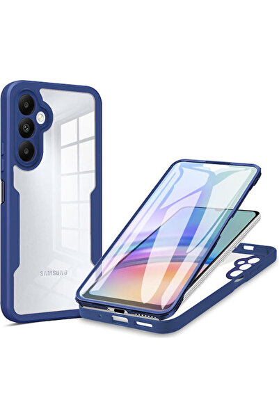 Techsuit ColorVerse 360 Πλήρους Κάλυψης Σετ Σιλικόνης με Σκληρυμένο Γυαλί Μπλ...