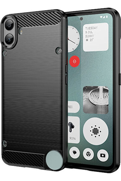 Techsuit Κάλυμμα Πλάτης Σιλικόνης Μαύρο (Nothing CMF Phone 1)