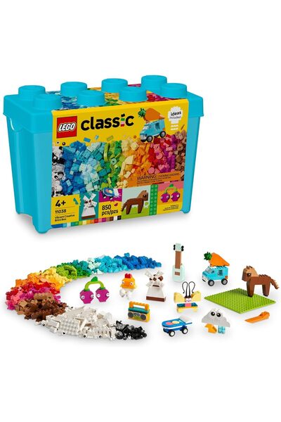 LEGO مجموعة بناء إبداعية كلاسيكية نابضة بالحياة للأطفال، لعبة فنون وحرف يدوية...
