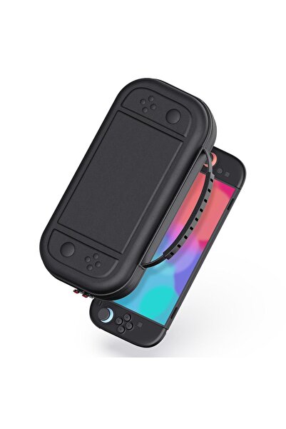 OEM Husă pentru consolă Nintendo, carcasă rigidă cu loc pentru 10 jocuri, negru