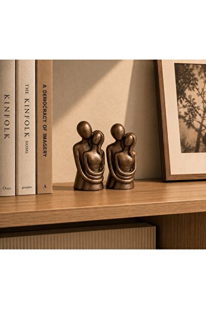 Handmade 1 adet Sarılan figür dekoratif biblo modern dekor salon orta sehpa d...