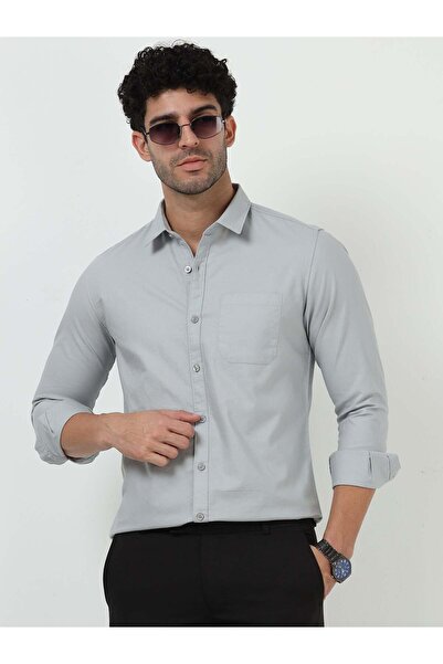 THE SOUTHZ Premium Classic Light Grey Oxford Shirt